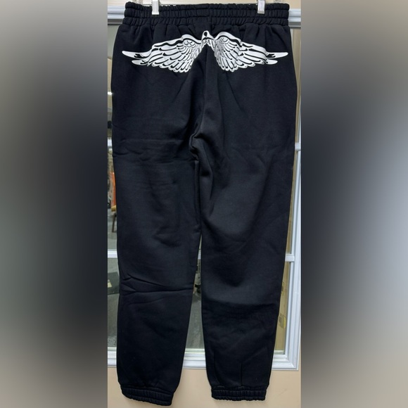 ✨🆕 Dolls Kill Logo HTF Rare Angel Wings Sweatpants — Large - Picture 2 of 5